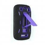 Wholesale Armor Hybrid Case for BlackBerry 9350 (PurpleBlack)